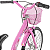 Bicicleta Feminina Infantil Aro 20 Dks Mindy C/Marcha Cesta - Rosa - Imagem 5