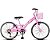 Bicicleta Feminina Infantil Aro 20 Dks Mindy C/Marcha Cesta - Rosa - Imagem 2