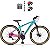 Bicicleta Mountain Bike Safe Aro 29 Nº One 21 Marchas Freio à Disco - Azul Tiffany + Rosa Chiclete - Imagem 2