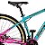 Bicicleta Mountain Bike Safe Aro 29 Nº One 21 Marchas Freio à Disco - Azul Tiffany + Rosa Chiclete - Imagem 6