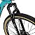 Bicicleta Mountain Bike Safe Aro 29 Nº One 21 Marchas Freio à Disco - Azul Tiffany + Rosa Chiclete - Imagem 9