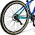 Bicicleta Mountain Bike Safe Nº One 21 Marchas Freio à Disco - Azul + Azul Safira - Imagem 4