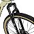 Bicicleta Mountain Bike Aro 29 Safe Nº One 21 Marchas Freio à Disco - Bege + Verde Exército - Imagem 9