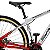 Bicicleta Mountain Bike Safe Aro 29 Nº One 21 Marchas Freio à Disco - Branco + Vermelho - Imagem 6