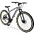 Bicicleta Mountain Bike Aro 29 Safe Nº One 21 Marchas Freio à Disco - Prata + Grafite - Imagem 1
