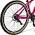 Bicicleta Mountain Bike Aro 29 Safe Nº One 21 Marchas Freio à Disco - Rosa Pink - Imagem 4
