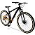 Bicicleta Mountain Bike Aro 29 Safe Nº One 21 Marchas Freio à Disco - Preto + Amarelo Correio - Imagem 1