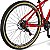 Bicicleta Mountain Bike Safe Nº One 21 Marchas Freio à Disco - Vermelho - Imagem 4