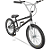 Bicicleta Bmx Aro 20 Dks Cross Pro Aero Freio V-Brake - Preto e Branco - Imagem 1