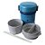 Marmita Térmica Bentô Zojirushi 640ml 2 potes Azul SLMEE07-AB - Imagem 5