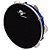 Pandeiro 10” Premium Pele Preta SamBrasil Liverpool Azul - Imagem 1