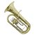 Bombardino Euphonium 3 Pistos Ep 200 Laqueado Dourado Com Case New York - Imagem 2