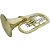 Bombardino Euphonium 3 Pistos Ep 200 Laqueado Dourado Com Case New York - Imagem 3