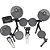 Bateria Eletrônica Dtx 452k Preta Yamaha - Imagem 2