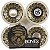 RODAS DE SKATE BONES CIRCLE SKULLS SPF P5 SIDECUT 60MM 81B - Imagem 2