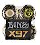 RODAS DE SKATE BONES GOLD CHAIN X-FORMULA V1 54mm 97A - Imagem 1