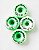 RODA DE SKATE SPEEDLAB 9TH STREET DIY MESCLADA VERDE/BRANCA 59mm 101A - Imagem 2