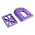 CELL BLOCK RATTRAP COM PADS 10mm AZUL ROXO/LILÁS - Imagem 1