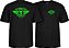 CAMISETA IMPORTADA POWELL PERALTA WINGED RIPPER VERDE BLACKLIGHT PRETA L(G) - Imagem 1