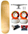 SKATE COMPLETO COM SHAPE MAPLE LISO 8,5" - Imagem 1