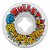 RODAS DE SKATE BULLET RIOT WHITE VOMITS 97A SLIME BALLS 60mm - Imagem 1