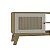 Rack Tela 3D 180cm para TV até 75 Polegadas Charlotte - Carvalho / Off White - Imagem 3