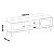 Rack Tela 3D 180cm para TV até 75 Polegadas Charlotte - Carvalho / Off White - Imagem 6