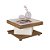 Mesa de Centro com Rodízios Saara - Pinho / Off White - Imagem 1