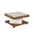 Mesa de Centro com Rodízios Saara - Pinho / Off White - Imagem 3