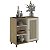 Buffet Tela 3D Charlotte - Carvalho / Off White - Imagem 1