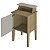 Mesa de Apoio Tela 3D Charlotte - Carvalho / Off White - Imagem 3