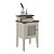 Mesa de Apoio Tela 3D Charlotte - Pinho / Off White - Imagem 1