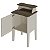 Mesa de Apoio Tela 3D Charlotte - Pinho / Off White - Imagem 3