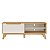 Rack Retrô 134cm para TV até 60 Polegadas Lotus - Carvalho / Off White - Imagem 6