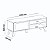 Rack Retrô 134cm para TV até 60 Polegadas Lotus - Carvalho / Off White - Imagem 5