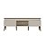 Rack com LED 180cm para TV até 75 Polegadas Lumina - Pinho / Off White - Imagem 9