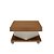 Mesa de Centro com Rodízios Saara - Cinamomo / Off White - Imagem 5