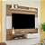 Painel de TV 135cm até 55 Polegadas Monza - Pinho / Off White - Imagem 2