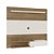 Painel de TV 135cm até 55 Polegadas Monza - Pinho / Off White - Imagem 4