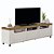 Rack 200cm para TV até 75 Polegadas Mercury - Pinho / Off White - Imagem 1