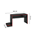 Mesa Gamer 041W - Preto / Vermelho - Imagem 6