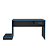 Mesa Gamer 041W - Preto / Azul - Imagem 7