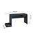 Mesa Gamer 041W - Preto / Azul - Imagem 6