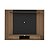 Painel de TV 176cm até 75 Polegadas Nevada - Pinho Ripado 3D / Preto - Imagem 7