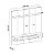 Painel com LED 183cm para TV até 75 Polegadas Belluno - Pinho Ripado 3D / Off White - Imagem 5