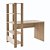 Mesa Industrial Match - Off White / Carvalho - Imagem 9