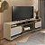 Rack 220cm para TV até 86 Polegadas Elegance - Off White / Pinho Ripado 3D - Imagem 2