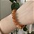 Pulseira Esfera Polida Calcita Laranja - Imagem 1