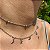 Choker Dupla Luar Prateado - Imagem 1
