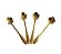 COLHER FLOWER DOURADA - Imagem 1